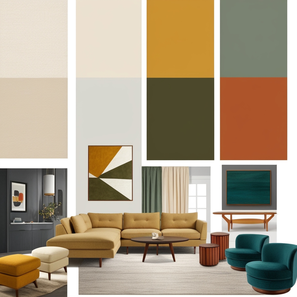 Mid Century Interior Design Style – Key Features, Trends, and Ideas for Your Space | Paintit.ai - 4