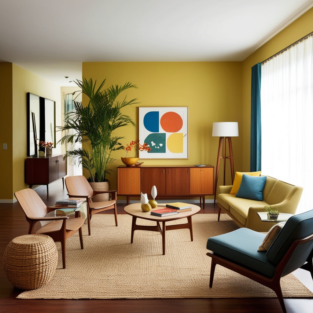 Mid Century Interior Design Style – Key Features, Trends, and Ideas for Your Space | Paintit.ai - 7