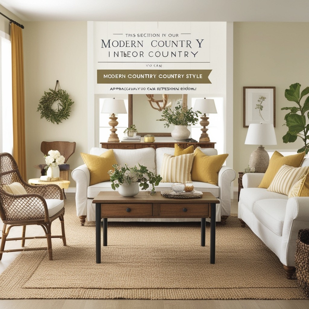 Modern Country Style Interior Design - Discover Fresh Ideas | Paintit.ai - 2