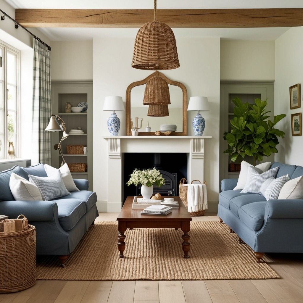 Modern English Country Style Interior Design - Explore Inspiring Ideas | Paintit.ai - 2