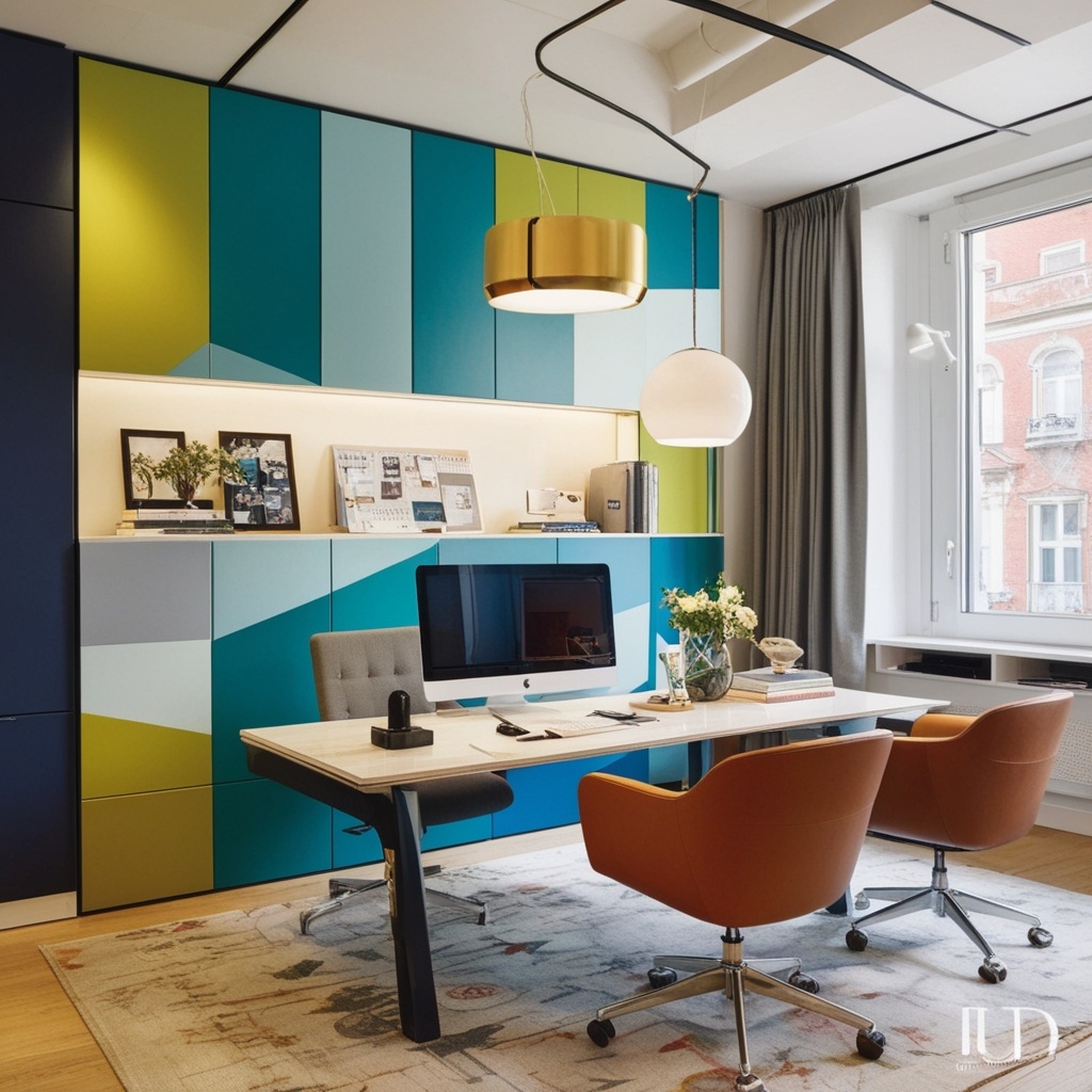 Modern Style Creative Small Office Interior Design - Get Inspired Online | Paintit.ai - 16