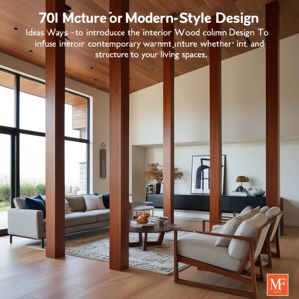 Modern Style Interior Wood Column Design - Explore Creative Ideas | Paintit.ai - 2