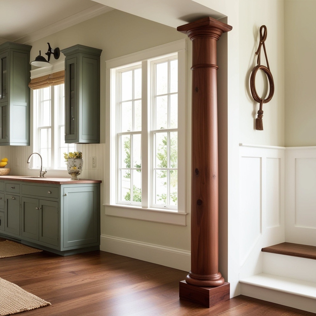 Modern Style Interior Wood Column Design - Explore Creative Ideas | Paintit.ai - 11