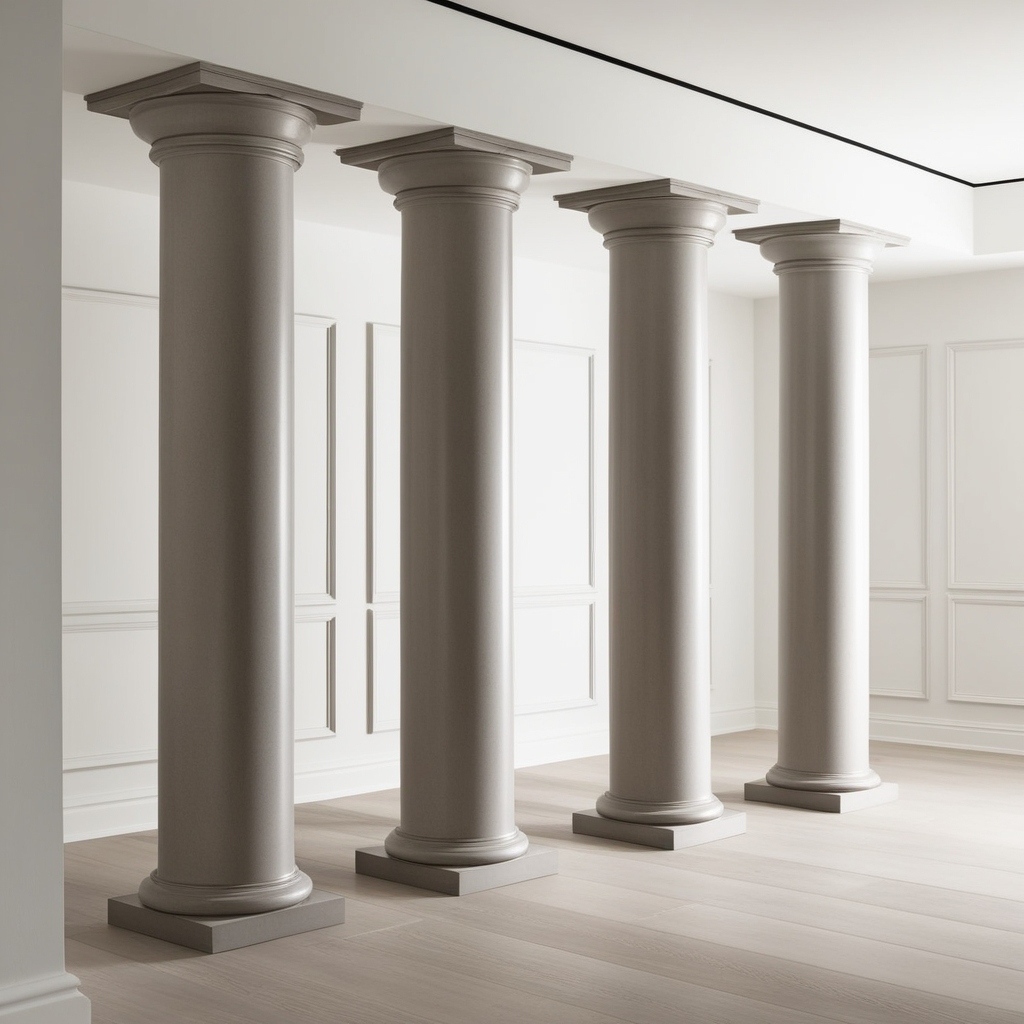 Modern Style Interior Wood Column Design - Explore Creative Ideas | Paintit.ai - 5