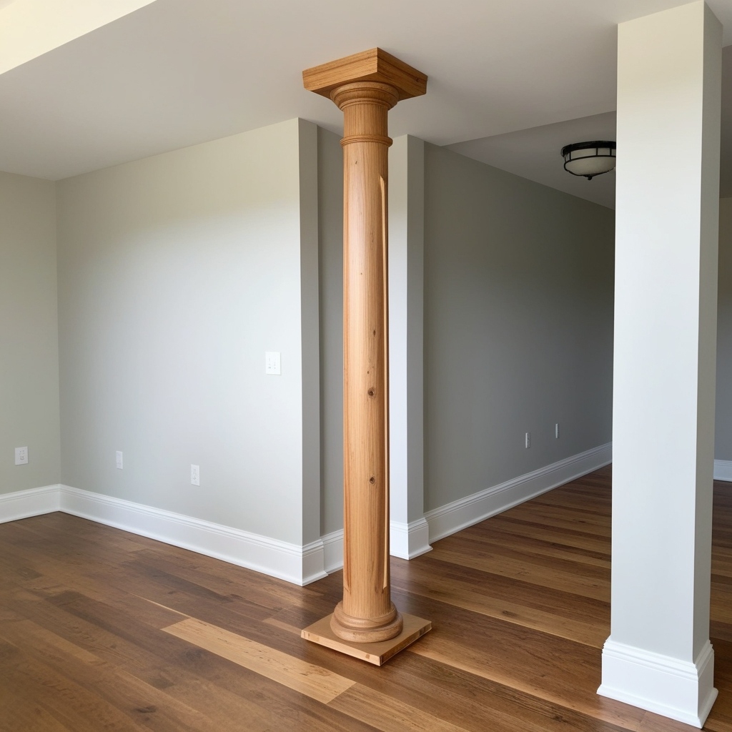 Modern Style Interior Wood Column Design - Explore Creative Ideas | Paintit.ai - 9