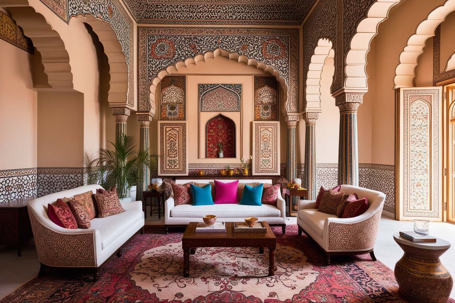 Mughal Style Interior Design - Explore Inspired Room Ideas | Paintit.ai - 1