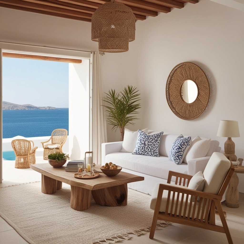 Mykonos Style Interior Design - Explore Inspired Ideas | Paintit.ai - 17