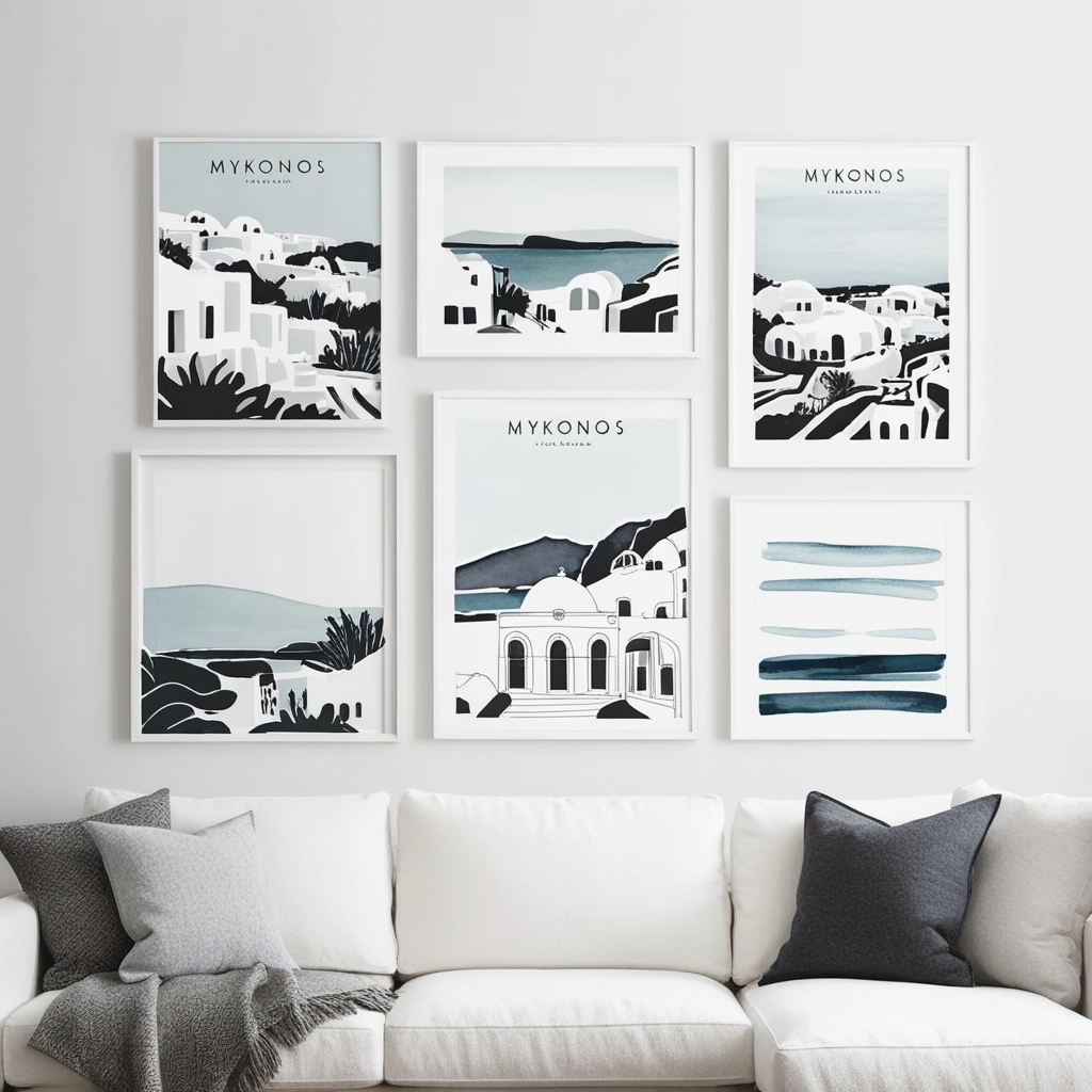 Mykonos Style Interior Design - Explore Inspired Ideas | Paintit.ai - 9