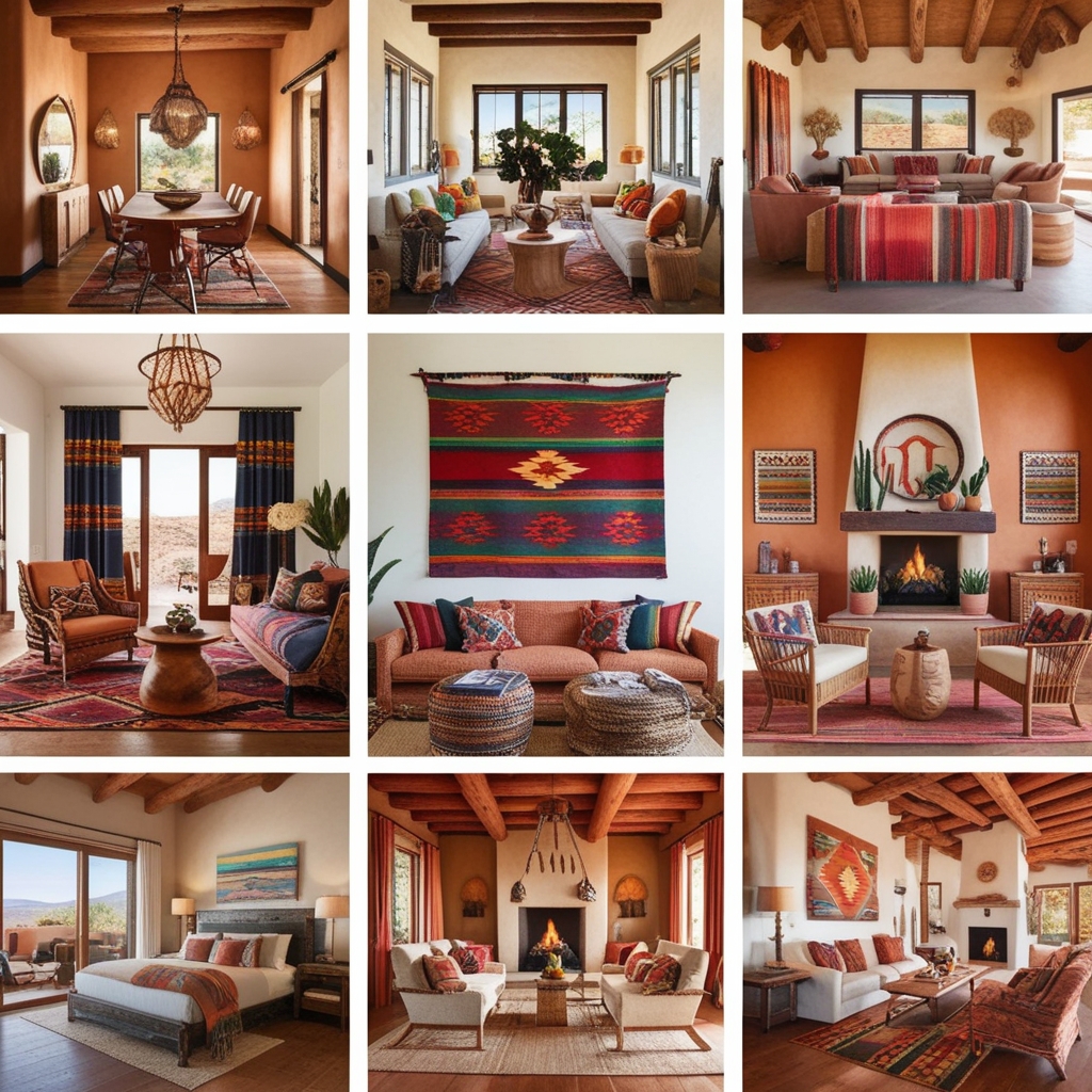 Title: New Mexico Style Interior Design – Creative Home Décor Ideas & Suggestions | Paintit.ai - 8