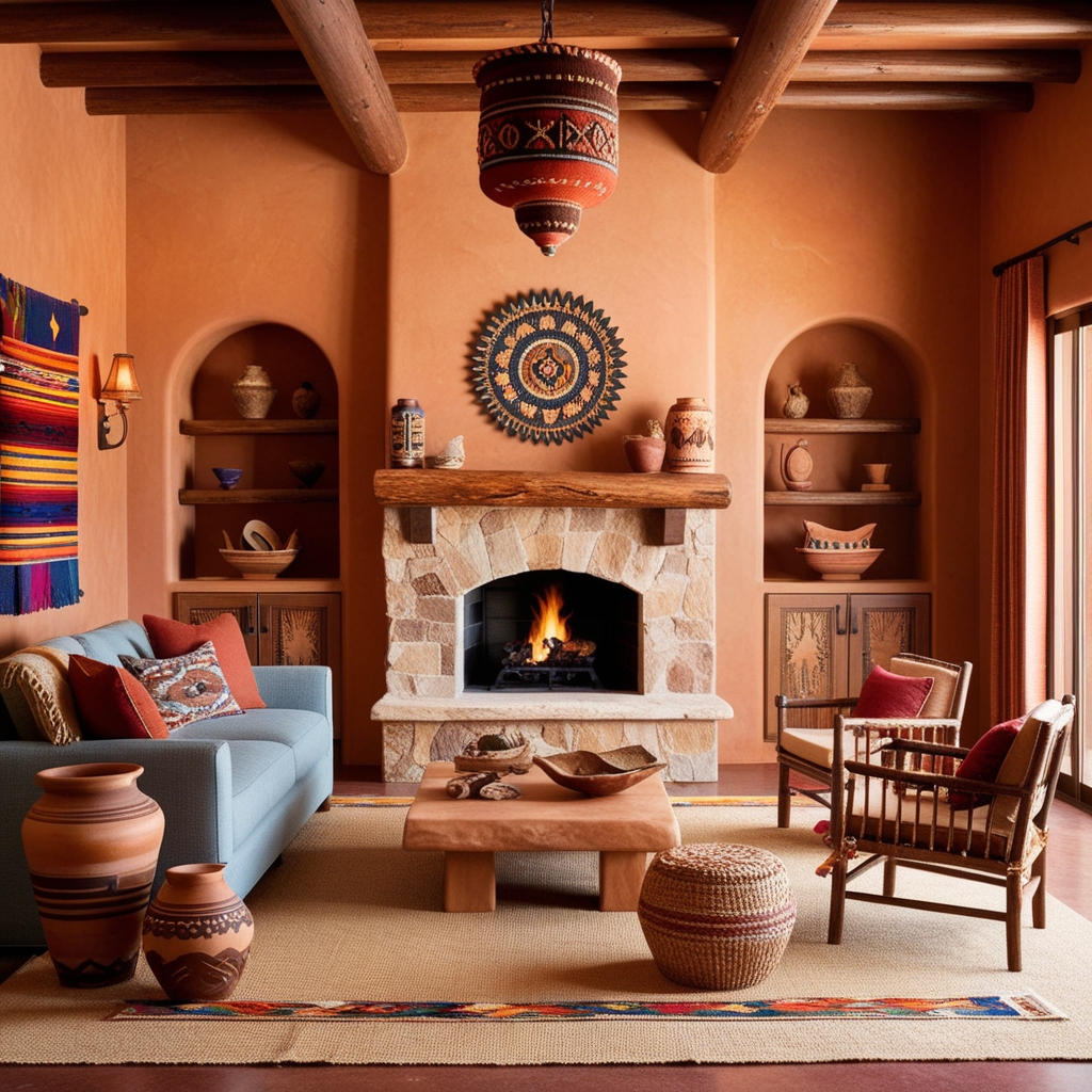 Title: New Mexico Style Interior Design – Creative Home Décor Ideas & Suggestions | Paintit.ai - 3