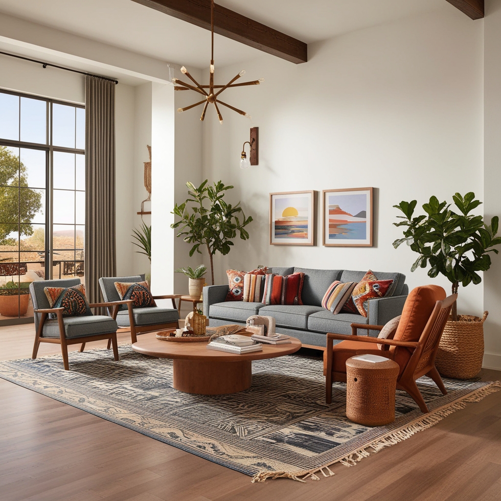 Title: New Mexico Style Interior Design – Creative Home Décor Ideas & Suggestions | Paintit.ai - 5