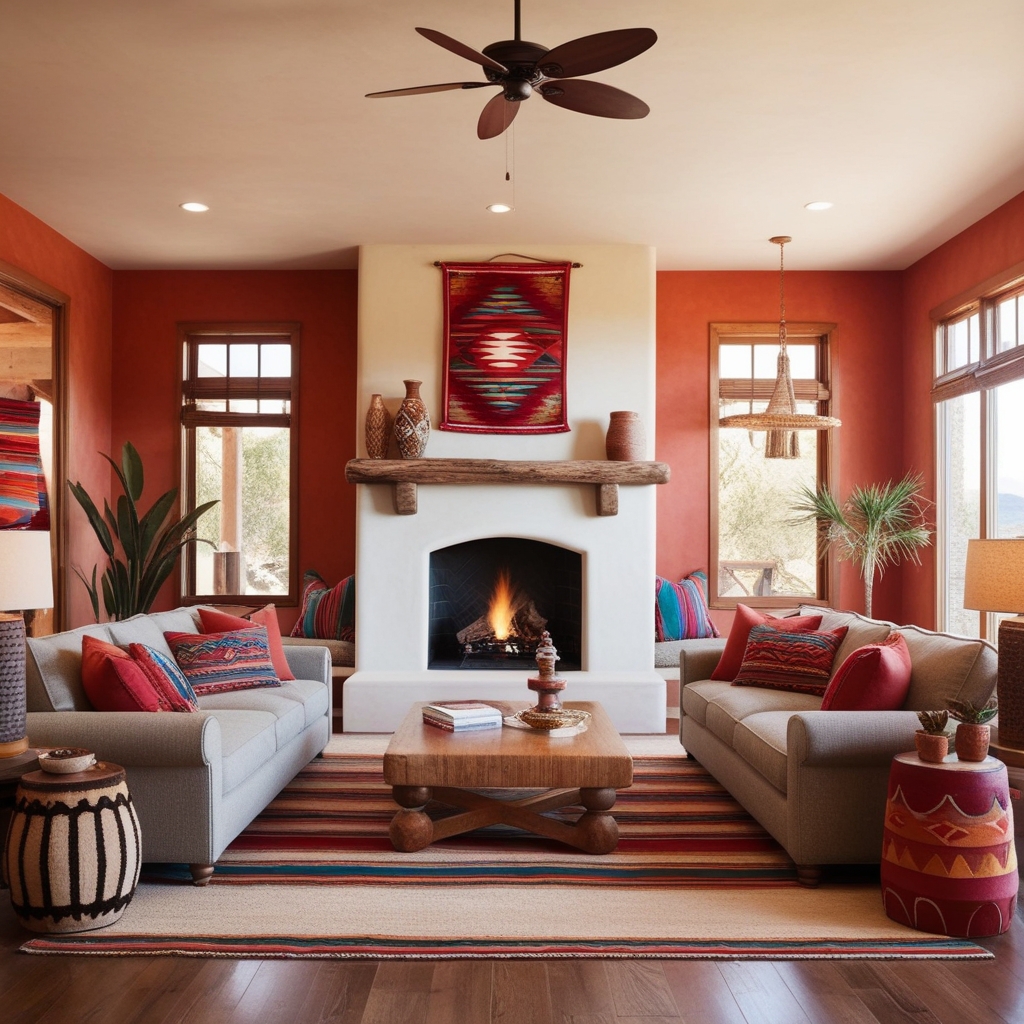 Title: New Mexico Style Interior Design – Creative Home Décor Ideas & Suggestions | Paintit.ai - 7