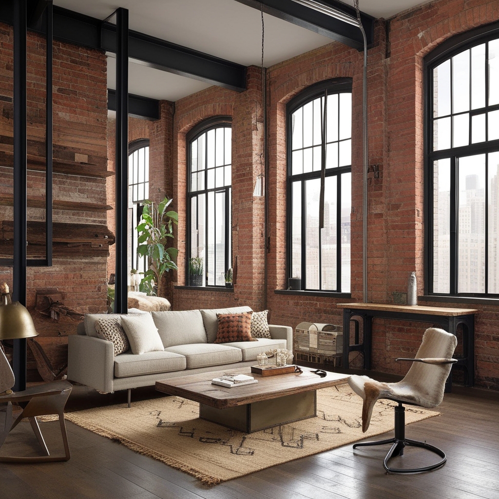 New York Loft Style Interior Design – Creative Ideas & Advice | Paintit.ai - 3