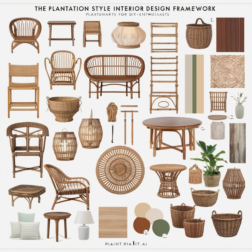 
Plantation Style Interior Design – Creative Design Inspirations & Ideas | Paintit.ai
 - 6