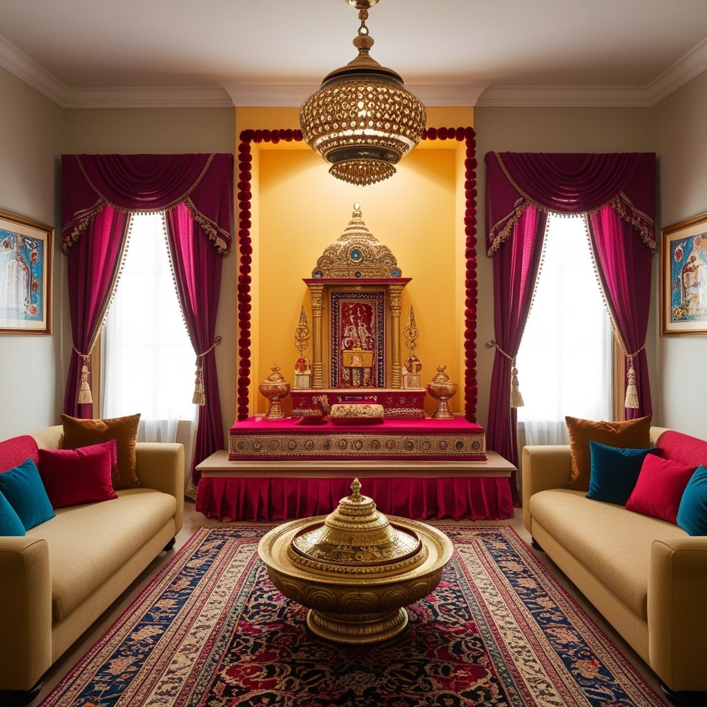 Pooja Room Interior Design Indian Style - Explore Your Sacred Space | Paintit.ai - 16