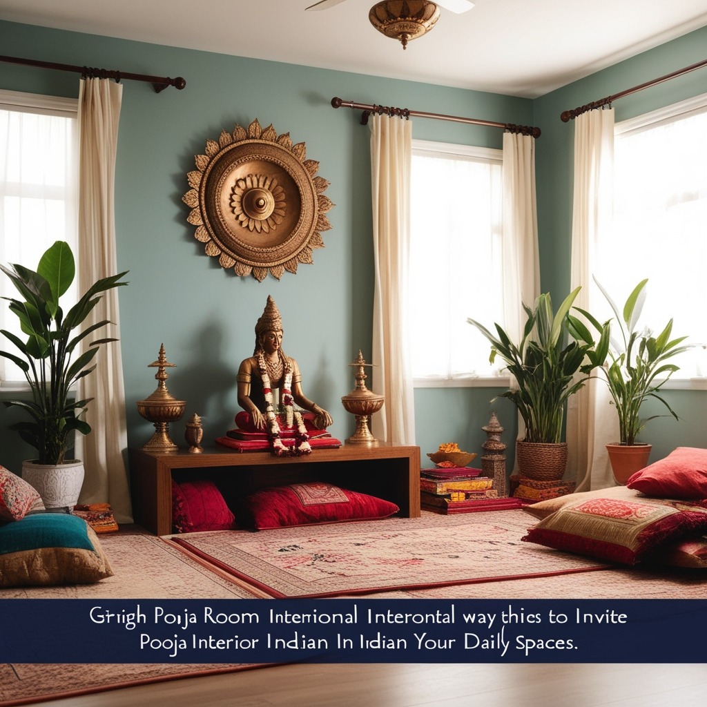 Pooja Room Interior Design Indian Style - Explore Your Sacred Space | Paintit.ai - 2