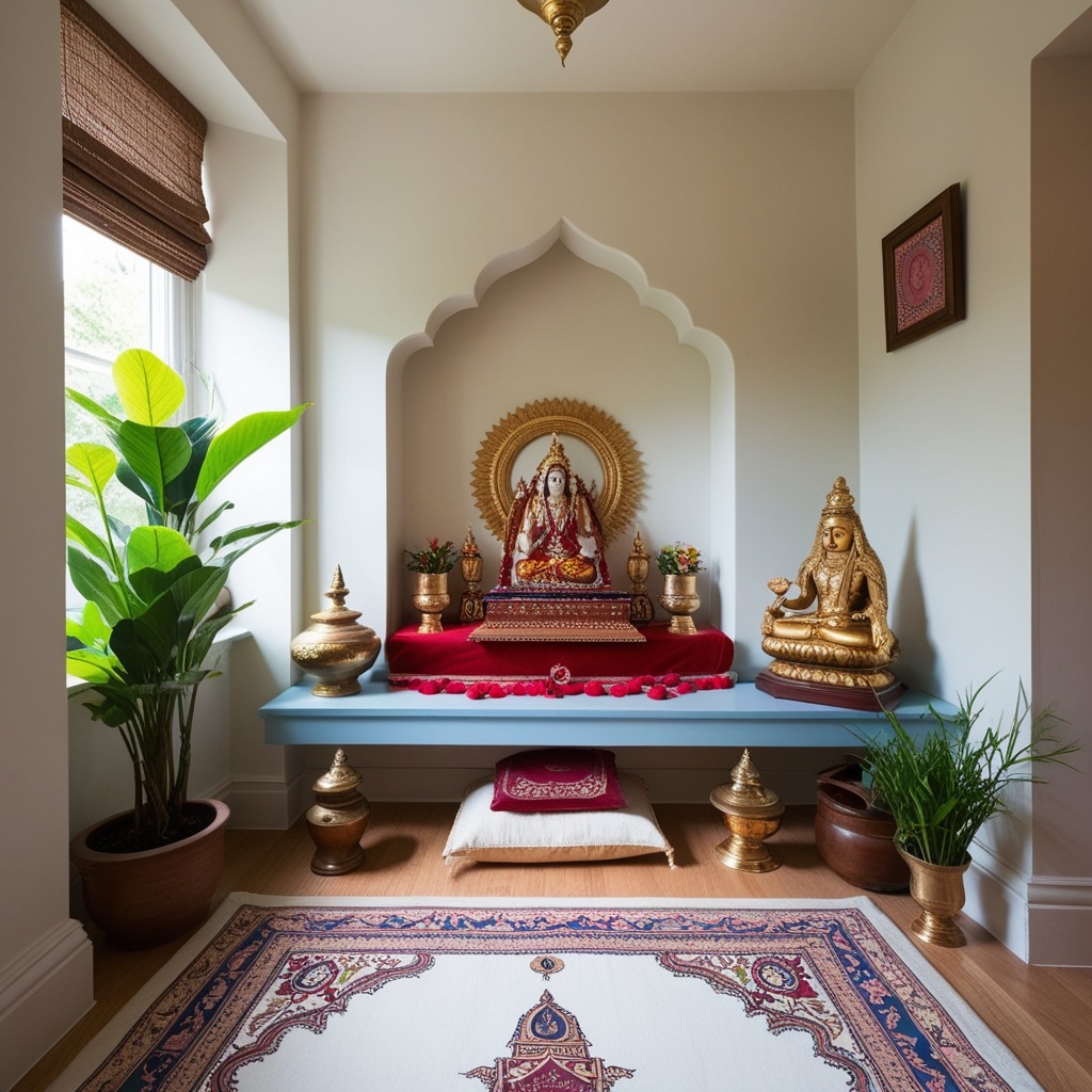 Pooja Room Interior Design Indian Style - Explore Your Sacred Space | Paintit.ai - 3