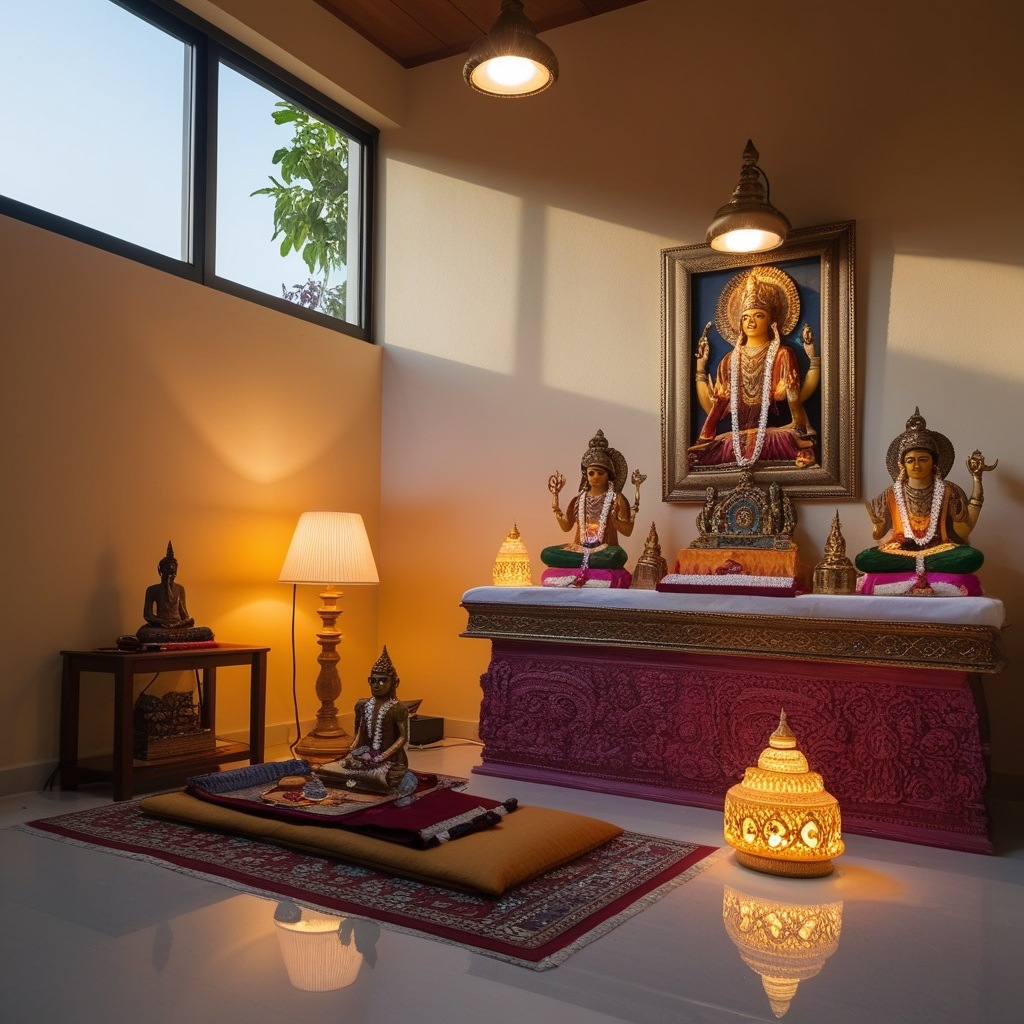 Pooja Room Interior Design Indian Style - Explore Your Sacred Space | Paintit.ai - 6