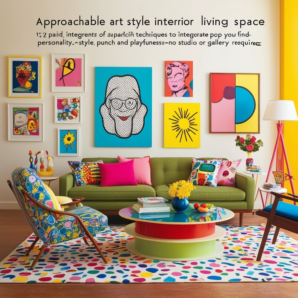 Pop Art Style Interior Design - Explore Creative Decor Ideas | Paintit.ai - 2