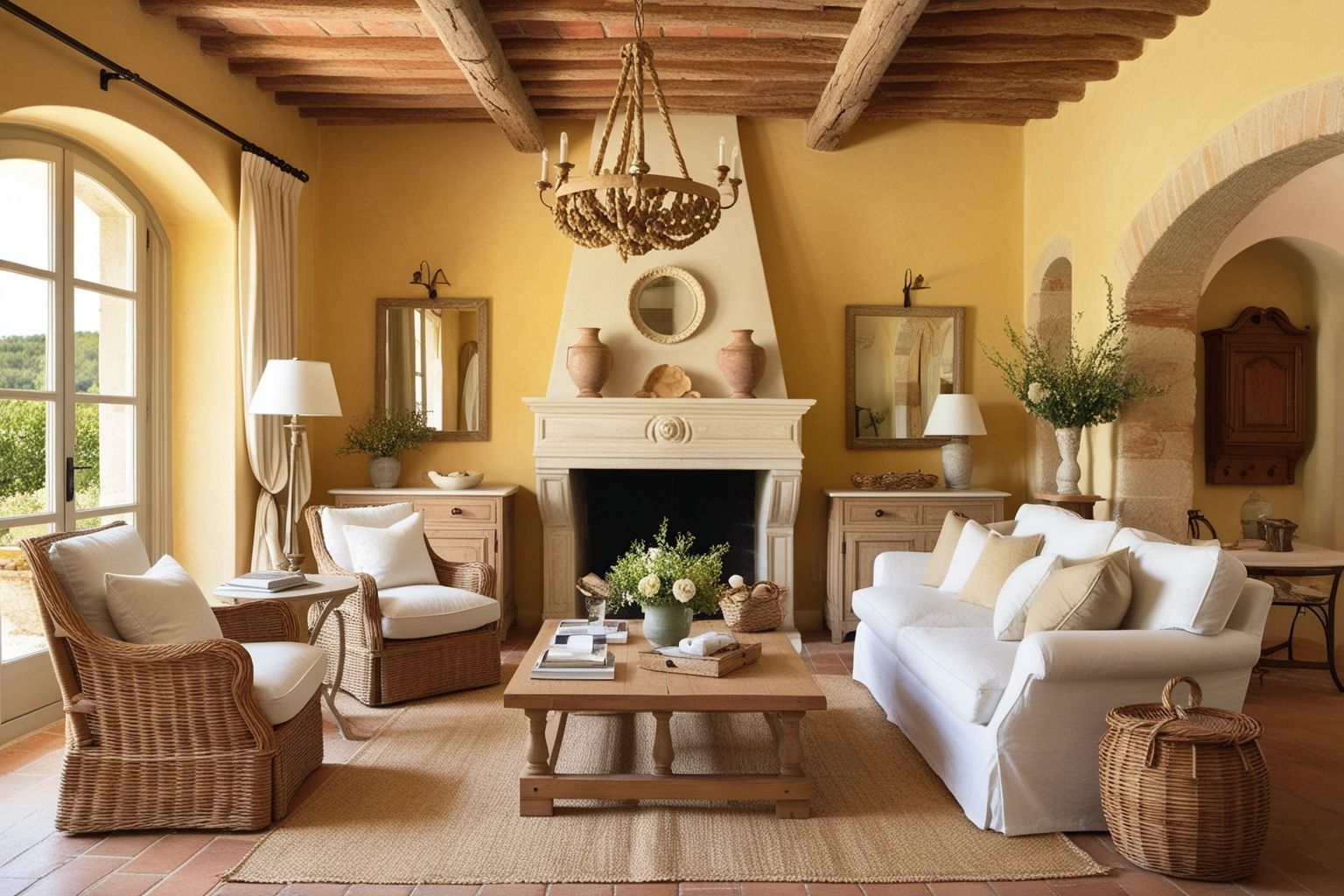 Provence Style Interior Design - Inspire Your Home Makeover | Paintit.ai - 1