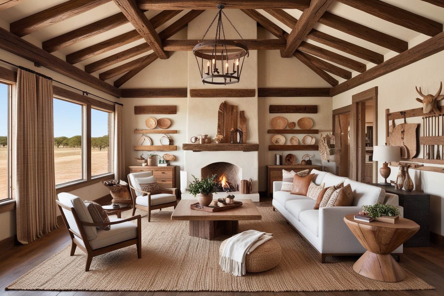 Ranch Texas Style Interior Design – Innovative Inspiration & Expert Tips | Paintit.ai - 1