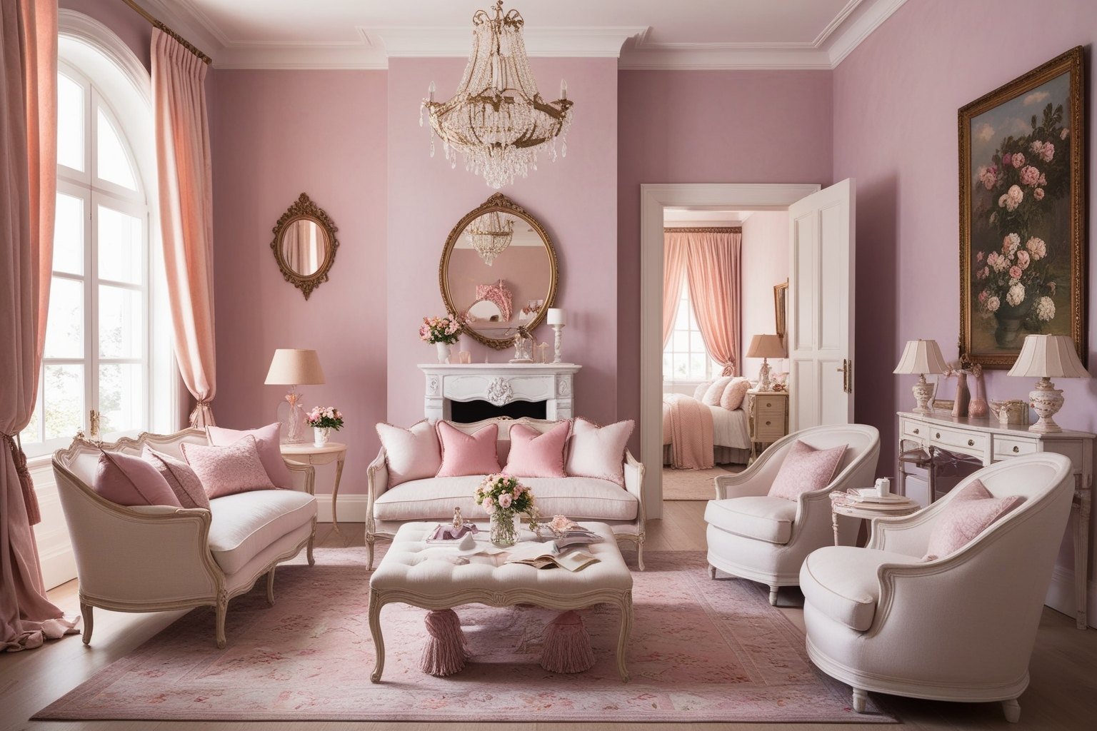 Romantic Interior Design Style - Explore Inspiring Ideas | Paintit.ai - 1
