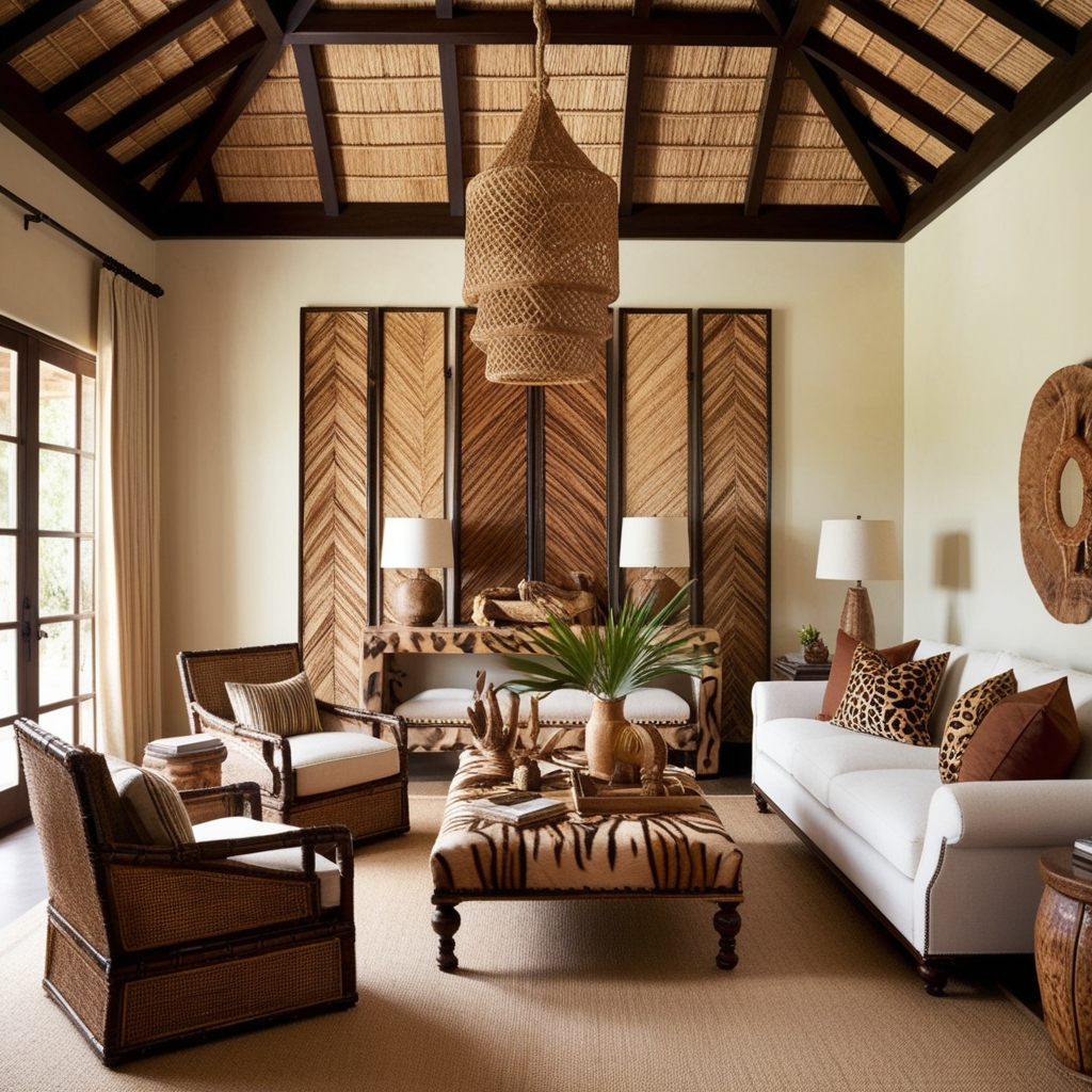
Safari Style Interior Design – Creative Home Decor Inspiration & Ideas | Paintit.ai
 - 2