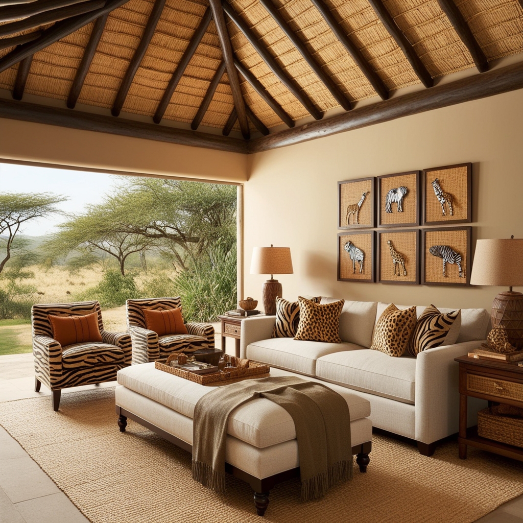 
Safari Style Interior Design – Creative Home Decor Inspiration & Ideas | Paintit.ai
 - 7