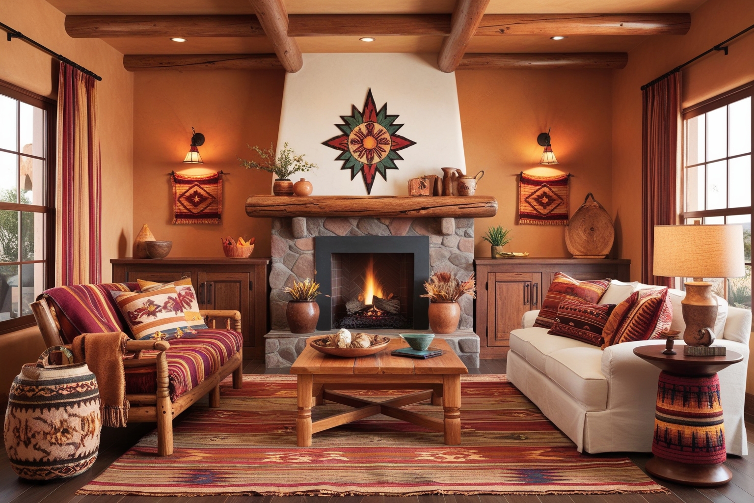 Santa Fe Style Interior Design – Creative Ideas & Expert Tips | Paintit.ai - 1