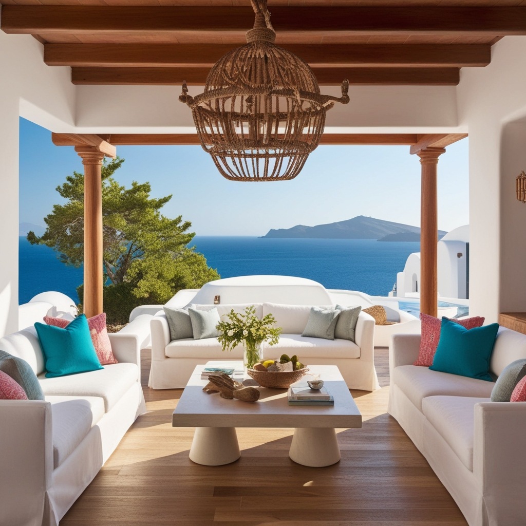 Santorini Style Interior Design - Get Inspired by Fresh Ideas | Paintit.ai - 18