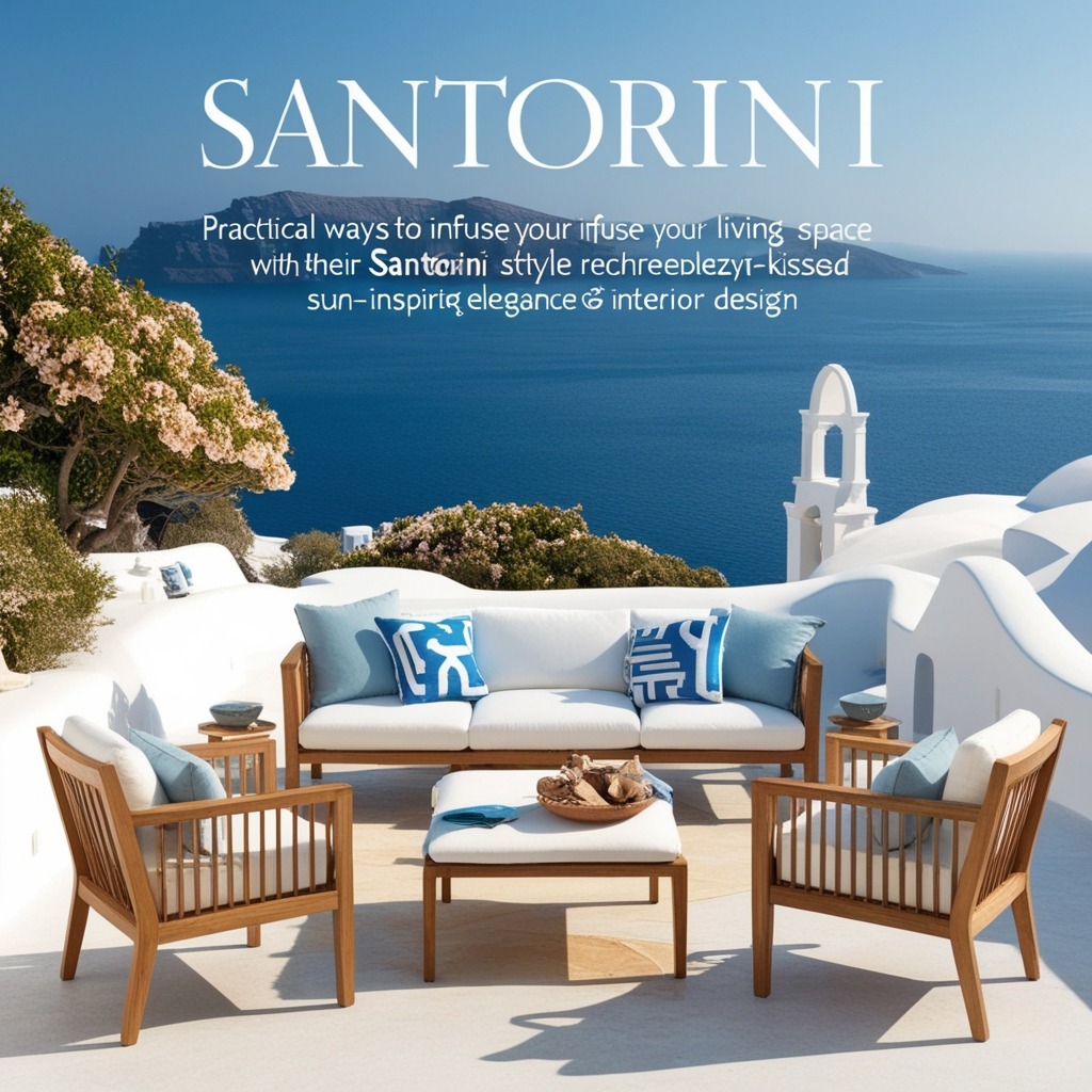 Santorini Style Interior Design - Get Inspired by Fresh Ideas | Paintit.ai - 2