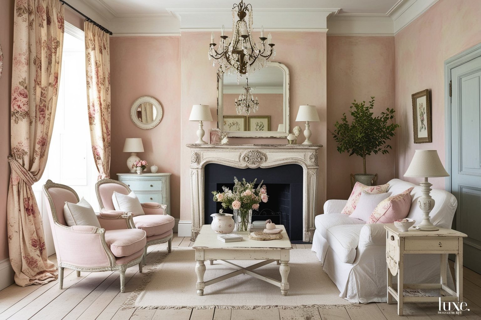 Shabby Chic Interior Design Style - Discover Inspiring Ideas | Paintit.ai - 1