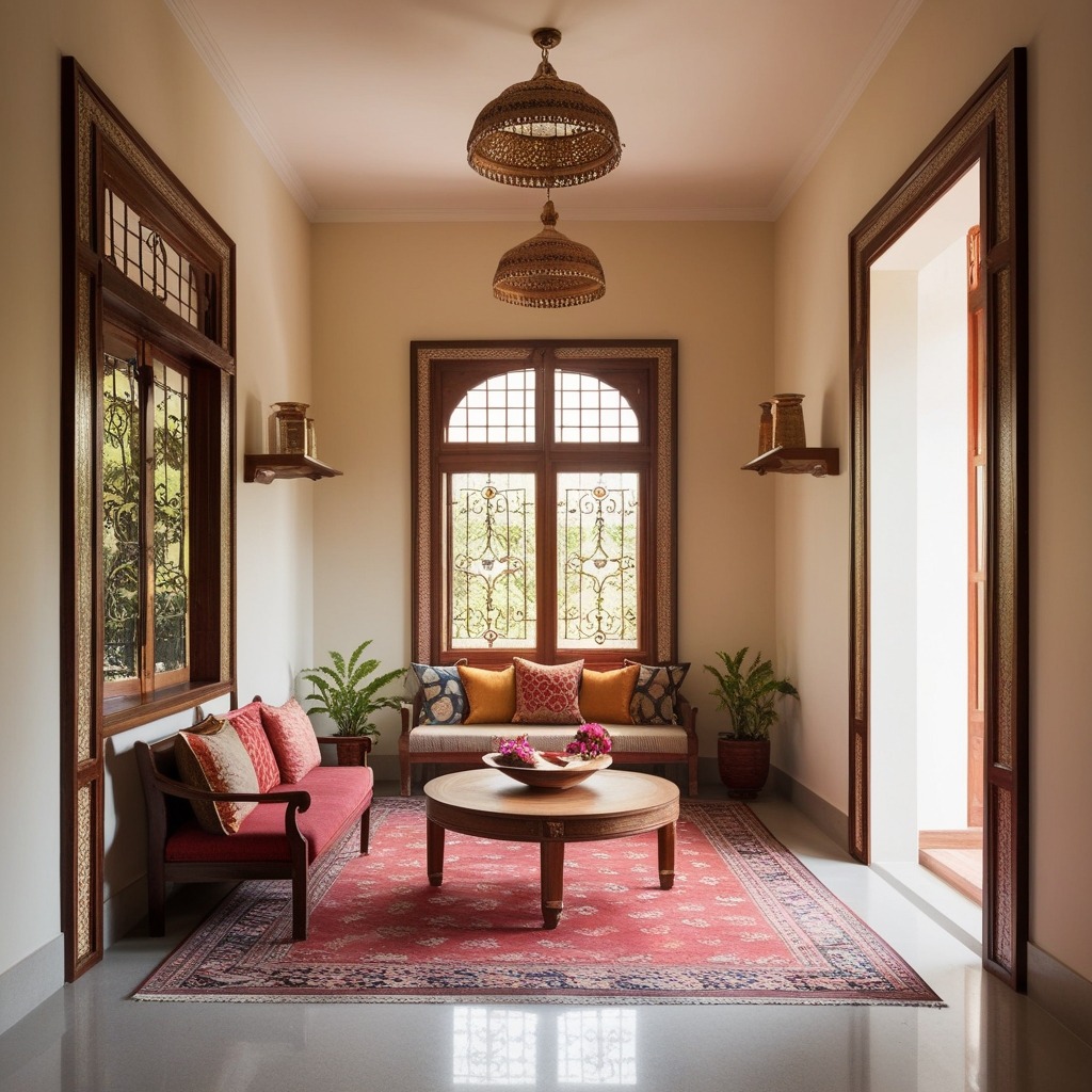 Simple Hall Interior Design Indian Style - Explore Unique Ideas | Paintit.ai - 13