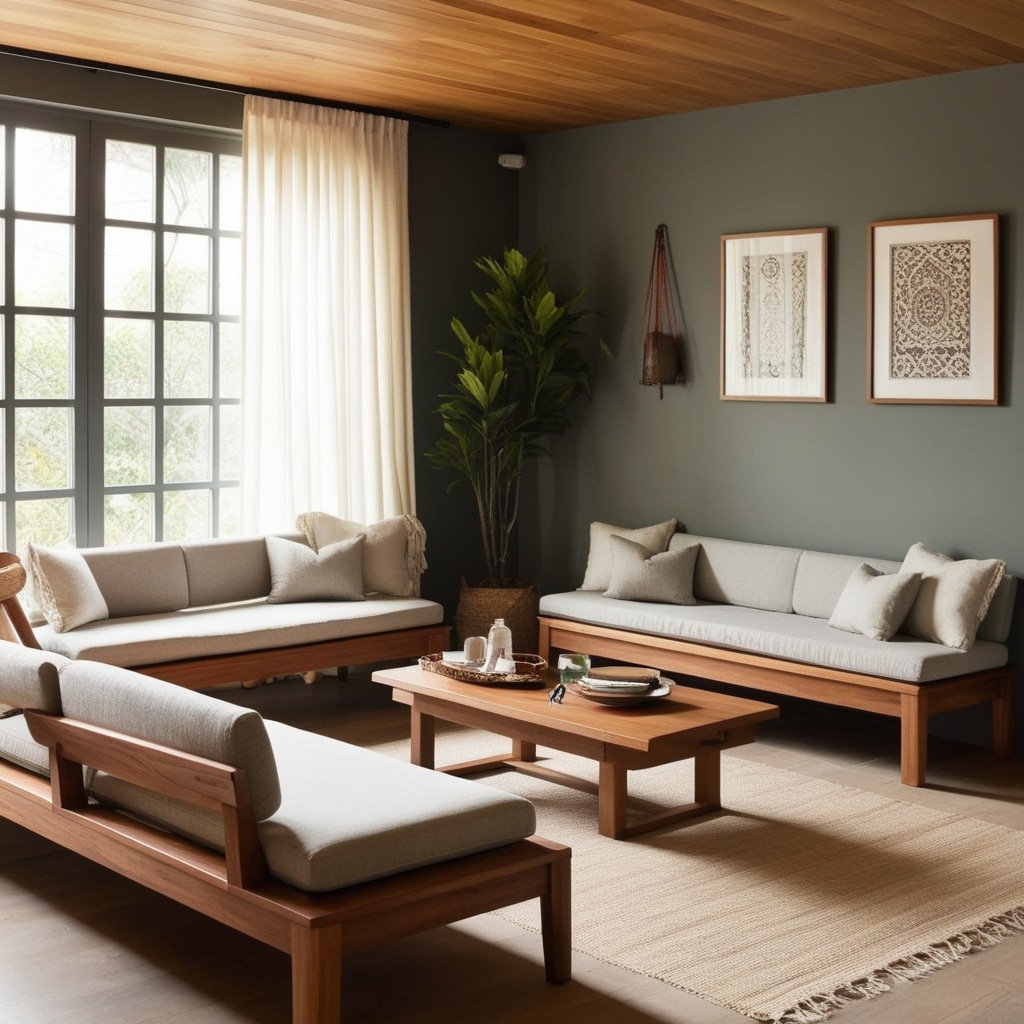 Simple Hall Interior Design Indian Style - Explore Unique Ideas | Paintit.ai - 5