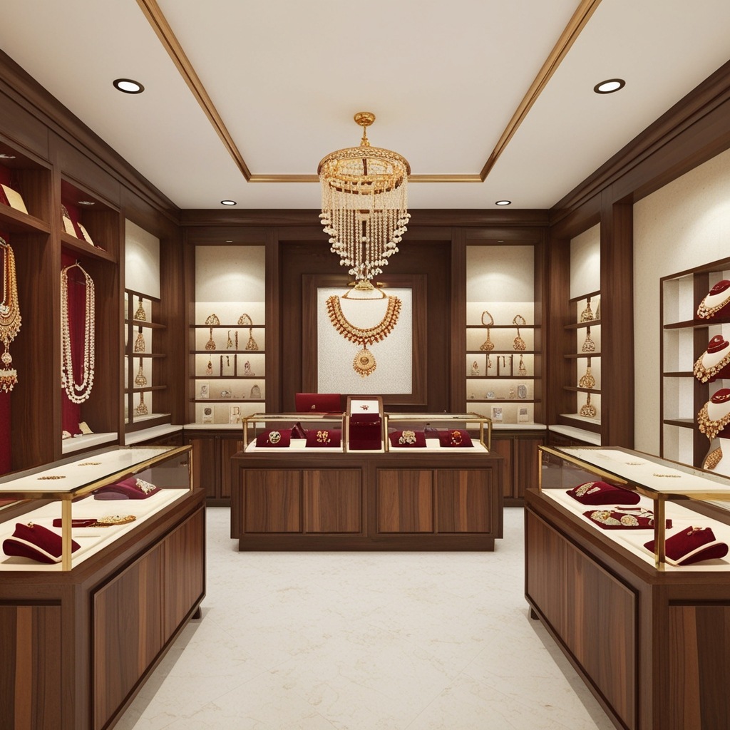 Small Jewellery Shop Interior Design in Indian Style - Explore Fresh Ideas | Paintit.ai - 15