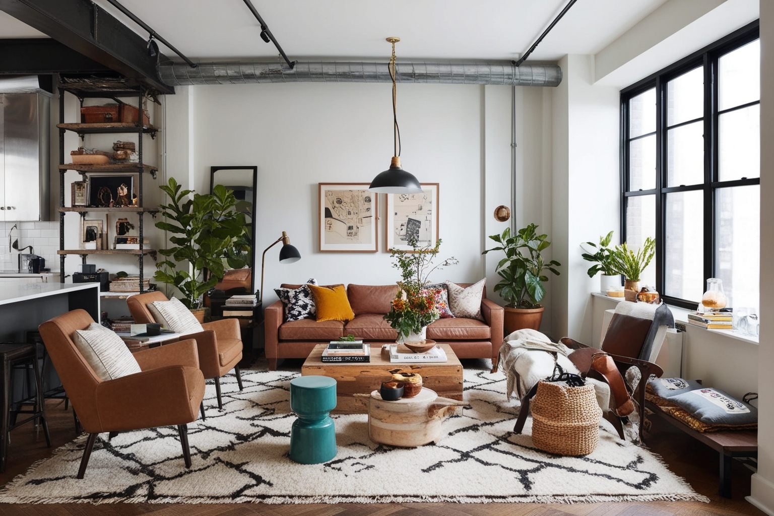 Soho Style Interior Design - Explore Creative Ideas | Paintit.ai - 1