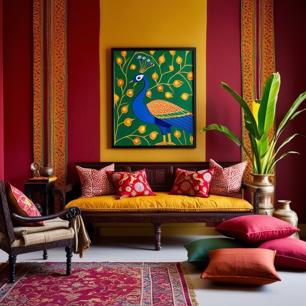 South Indian Style Interior Design - Explore Unique Space Ideas | Paintit.ai - 6