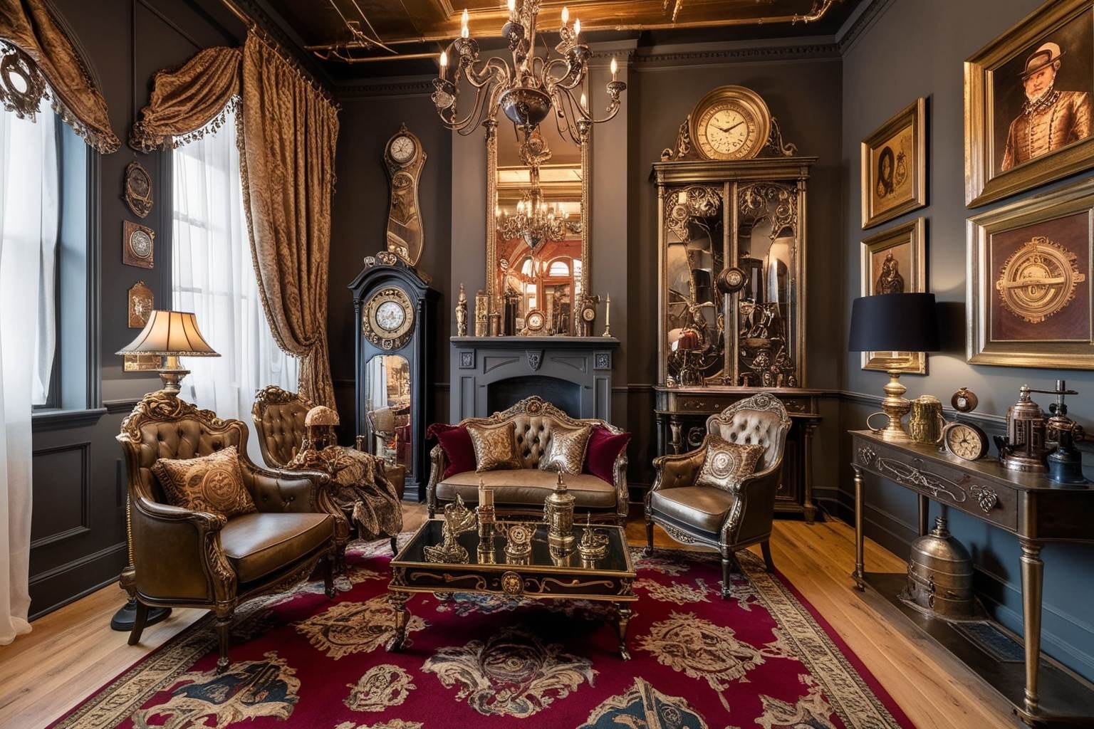 Steampunk Style Interior Design - Start Your Creative Transformation | Paintit.ai - 1