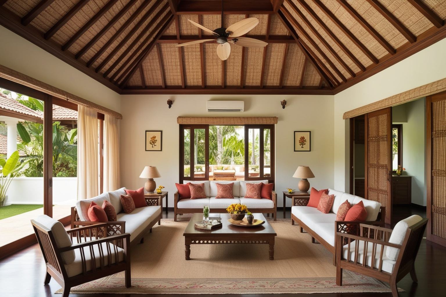 Traditional Kerala Style Interior Design - Discover Fresh Ideas | Paintit.ai - 1