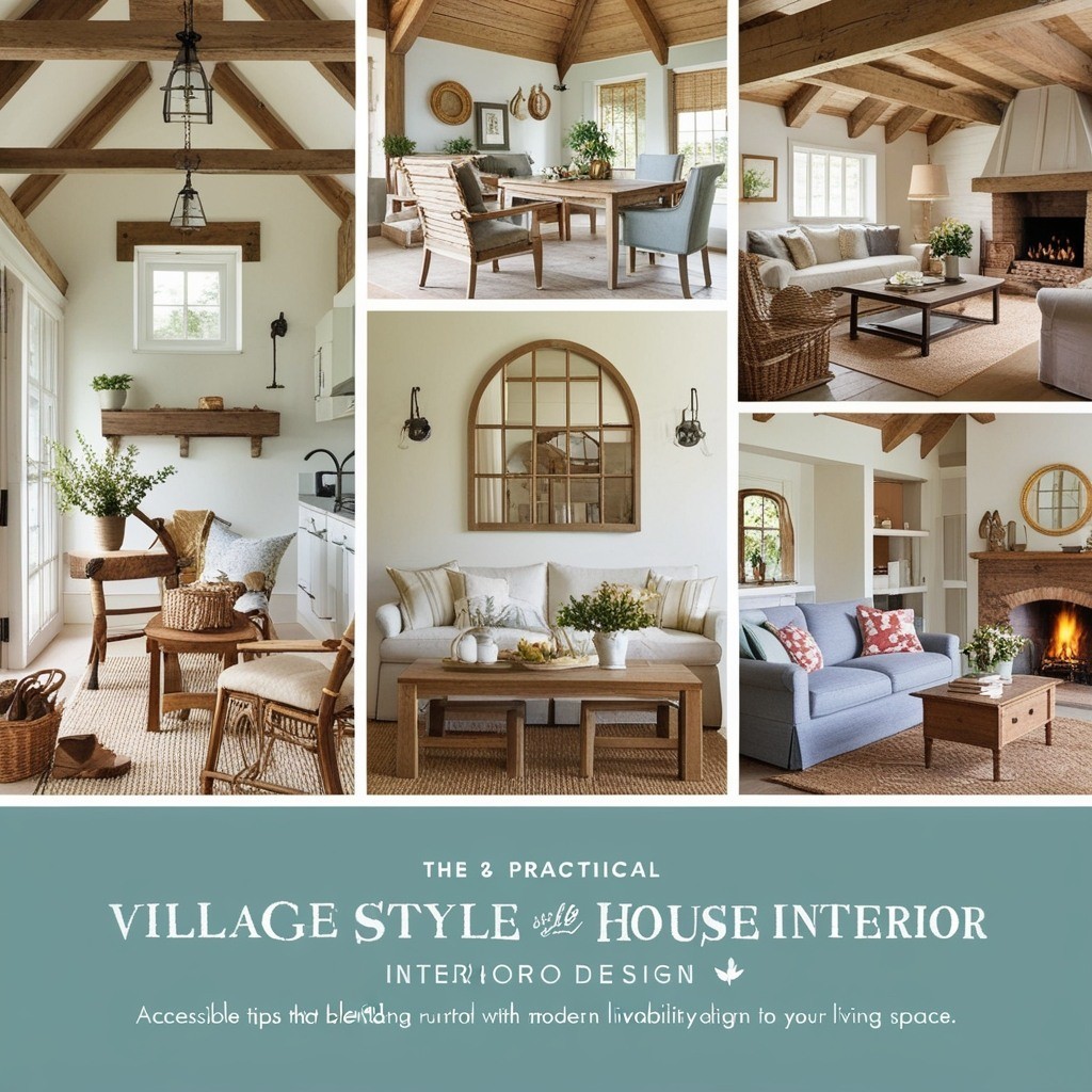 Village Style House Interior Design - Discover Curated Ideas | Paintit.ai - 2