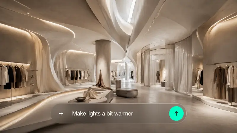 Generador de ideas de diseño con IA para espacios interiores