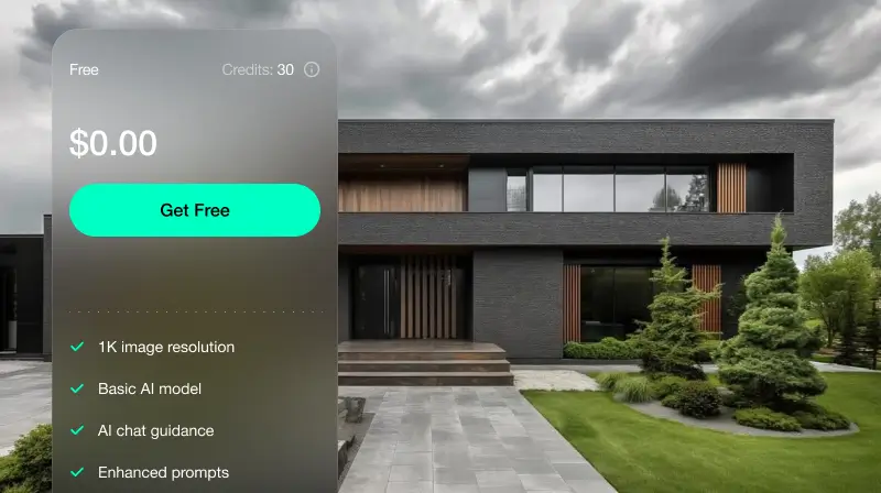 Diseño exterior de casas con IA gratis