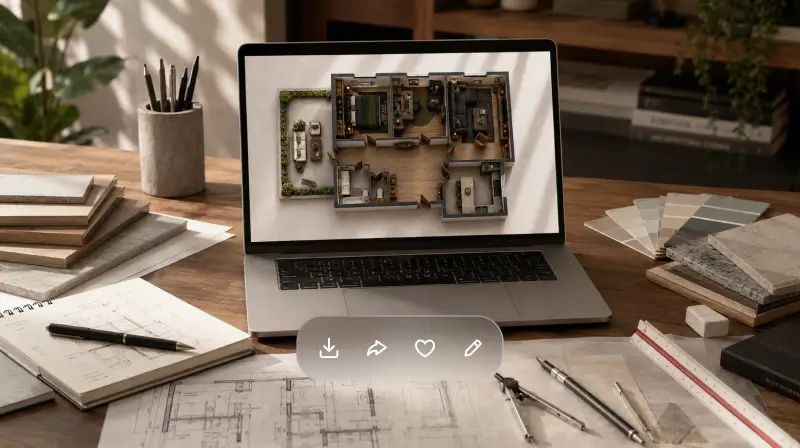 Exporta, comparte y llévalo a tu arquitecto
