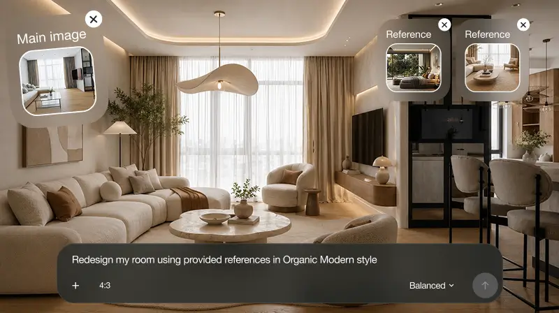Diseño de habitaciones con IA desde foto